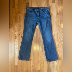 Gap women’s perfect boot coupe semi evasee parfaite zipper closure jeans 14 32